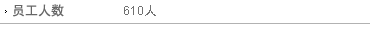 员工人数：610人